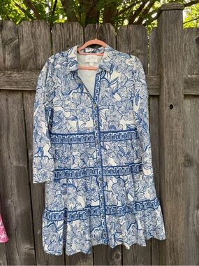 Lilly Pulitzer Angie Floral Mini-Shirtdress